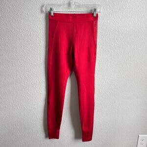 Alo Red Airlift High Waist Ballet Dream Legging Women's XS Mesh Side Panels Gym